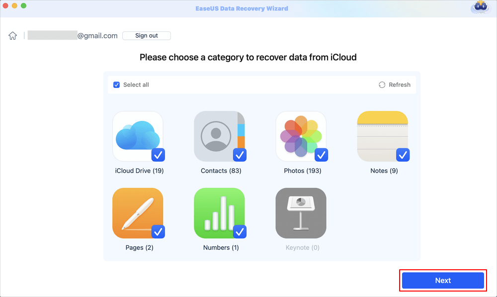 Choose the iCloud Drives category