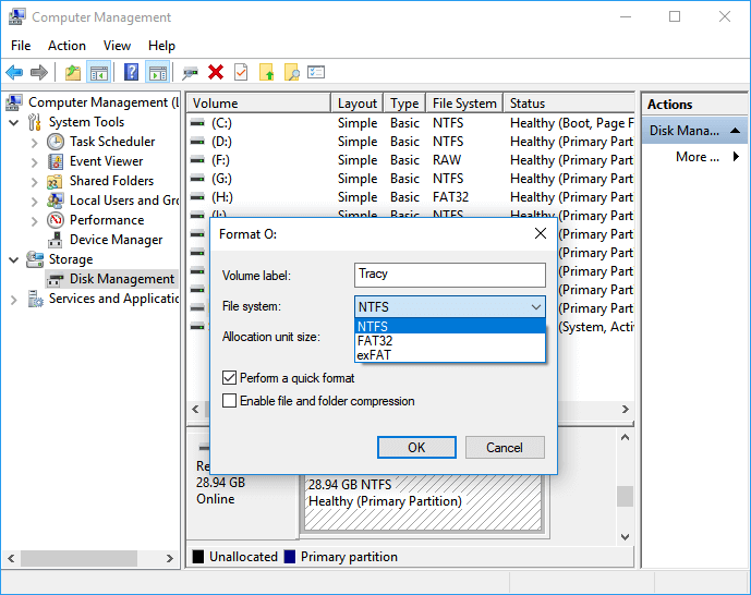 format-usb-using-disk-management